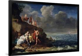 Bacchus and Ariadne on the Island of Naxos, 17th Century-Cornelis van Poelenburgh-Framed Giclee Print