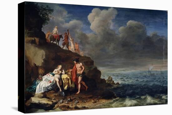 Bacchus and Ariadne on the Island of Naxos, 17th Century-Cornelis van Poelenburgh-Stretched Canvas