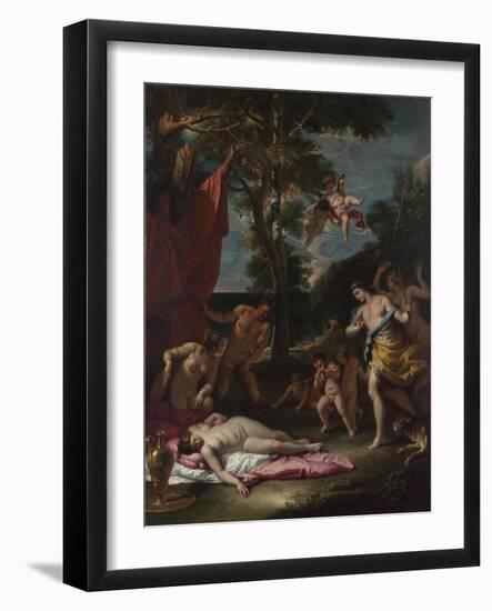 Bacchus and Ariadne, Um 1700-Sebastiano Ricci-Framed Giclee Print