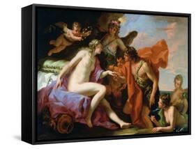 Bacchus and Ariadne-Sebastiano Ricci-Framed Stretched Canvas