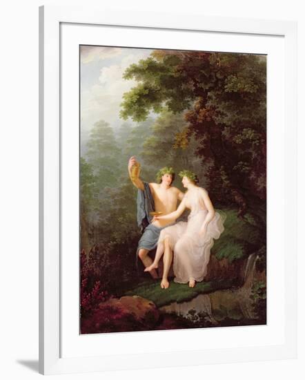 Bacchus and Ariadne-Jacques Antoine Vallin-Framed Giclee Print