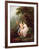 Bacchus and Ariadne-Jacques Antoine Vallin-Framed Giclee Print