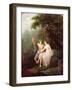 Bacchus and Ariadne-Jacques Antoine Vallin-Framed Giclee Print