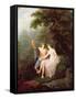 Bacchus and Ariadne-Jacques Antoine Vallin-Framed Stretched Canvas