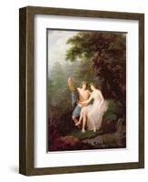 Bacchus and Ariadne-Jacques Antoine Vallin-Framed Giclee Print