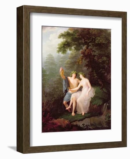 Bacchus and Ariadne-Jacques Antoine Vallin-Framed Giclee Print