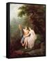 Bacchus and Ariadne-Jacques Antoine Vallin-Framed Stretched Canvas