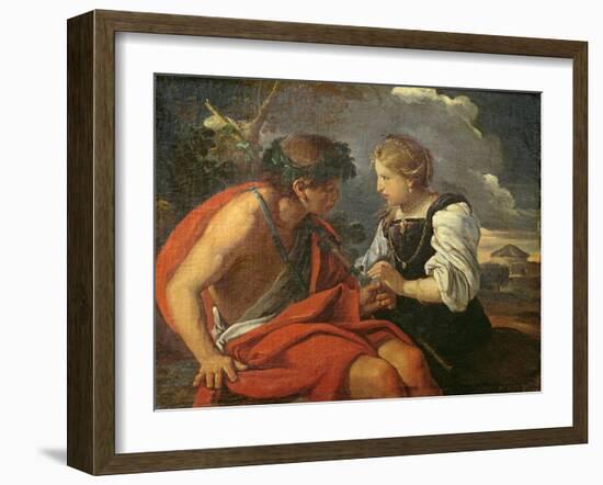 Bacchus and Ariadne-Pier Francesco Mola-Framed Giclee Print