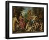 Bacchus and Diana-Hendrik van Balen-Framed Art Print
