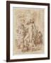 Bacchus and Erigone-Nicolas Poussin-Framed Giclee Print