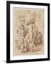 Bacchus and Erigone-Nicolas Poussin-Framed Giclee Print