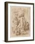 Bacchus and Erigone-Nicolas Poussin-Framed Giclee Print