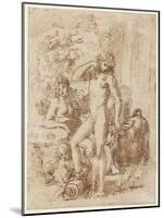 Bacchus and Erigone-Nicolas Poussin-Mounted Giclee Print