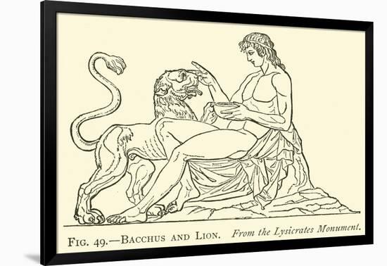 Bacchus and Lion-null-Framed Giclee Print