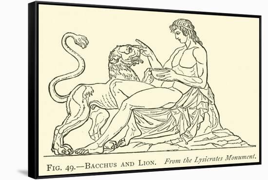 Bacchus and Lion-null-Framed Stretched Canvas