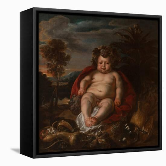 Bacchus as a Child-Jacob Jordaens-Framed Stretched Canvas