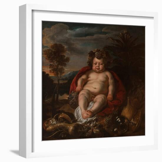 Bacchus as a Child-Jacob Jordaens-Framed Giclee Print