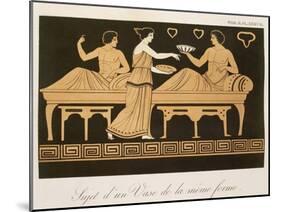 Bacchus' Banquet, Table 38 from 'Collection Des Vases Grecs, Volume Ii', Published 1813-24-Alexandre De Laborde-Mounted Giclee Print