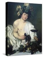 Bacchus, C1597-Caravaggio-Stretched Canvas