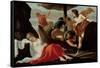 Bacchus Discovering Ariadne on Naxos-Louis Le Nain-Framed Stretched Canvas