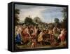 Bacchus Procession, 17th Century-Frans Francken II-Framed Stretched Canvas