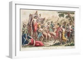 Bacchus' Rites or Triumph, Book III, Illustration from Ovid's Metamorphoses, Florence, 1832-Luigi Ademollo-Framed Giclee Print