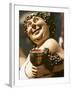 Bacchus, Roman God of Wine, Painted Wooden Figure-Joerg Lehmann-Framed Photographic Print