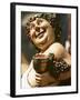 Bacchus, Roman God of Wine, Painted Wooden Figure-Joerg Lehmann-Framed Photographic Print