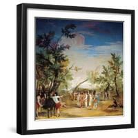 Bacchus Transforming Anio'S, King of Delos, Daughters into Doves-Jean Boulanger-Framed Giclee Print