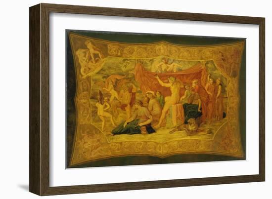 Bacchus Unter Den Musen, 1868-Buonaventura Genelli-Framed Giclee Print