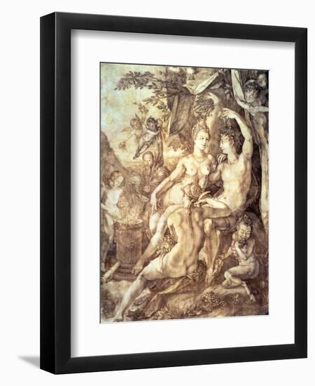 Bacchus, Venus and Ceres, circa 1606-Hendrik Goltzius-Framed Giclee Print