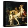 Bacchus with Two Nymphs and Amor-Camille Pissarro-Framed Stretched Canvas