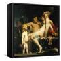 Bacchus with Two Nymphs and Amor-Camille Pissarro-Framed Stretched Canvas