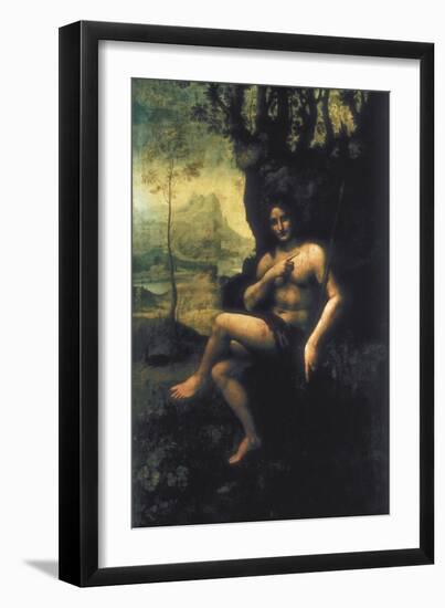 Bacchus-Leonardo da Vinci-Framed Art Print