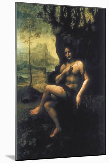 Bacchus-Leonardo da Vinci-Mounted Art Print