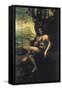 Bacchus-Leonardo da Vinci-Framed Stretched Canvas