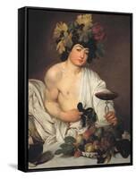 Bacchus-Caravaggio-Framed Stretched Canvas