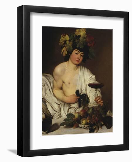 Bacchus-Caravaggio-Framed Giclee Print