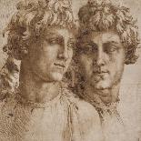 Two Studies of the Head of a Youth, C.1550-Baccio Bandinelli-Giclee Print