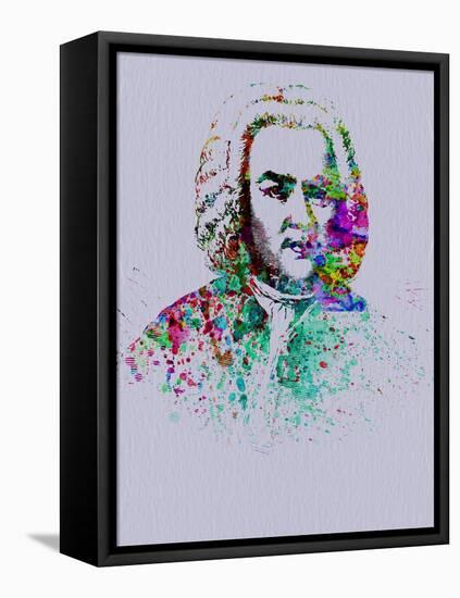 Bach Watercolor-Anna Malkin-Framed Stretched Canvas