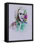 Bach Watercolor-Anna Malkin-Framed Stretched Canvas