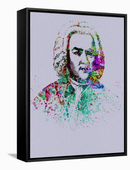 Bach Watercolor-Anna Malkin-Framed Stretched Canvas