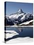 Bachalpsee at Grindelwald-First and Bernese Alps, Bernese Oberland, Swiss Alps, Switzerland, Europe-Hans Peter Merten-Stretched Canvas