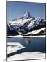 Bachalpsee at Grindelwald-First and Bernese Alps, Bernese Oberland, Swiss Alps, Switzerland, Europe-Hans Peter Merten-Mounted Photographic Print