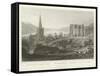 Bacharach and St Werner's Chapel-William Tombleson-Framed Stretched Canvas