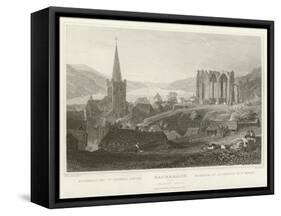 Bacharach and St Werner's Chapel-William Tombleson-Framed Stretched Canvas