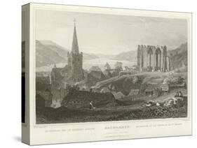 Bacharach and St Werner's Chapel-William Tombleson-Stretched Canvas