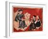 Bachelor Teaching His Pupils, C 15th-null-Framed Giclee Print