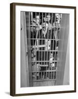Bachelors Filling the Women's Jail after the Men's Got Too Crowded-George Skadding-Framed Premium Photographic Print