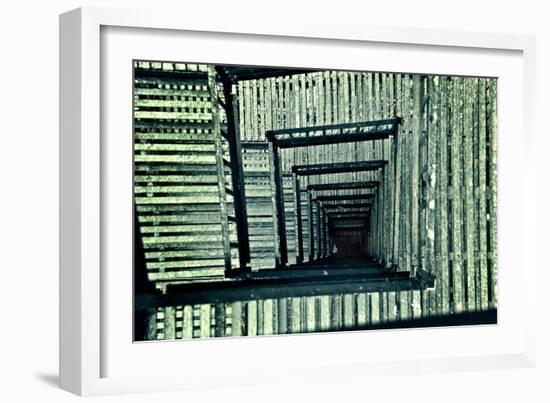 Back Building Stairwell NYC-null-Framed Photo